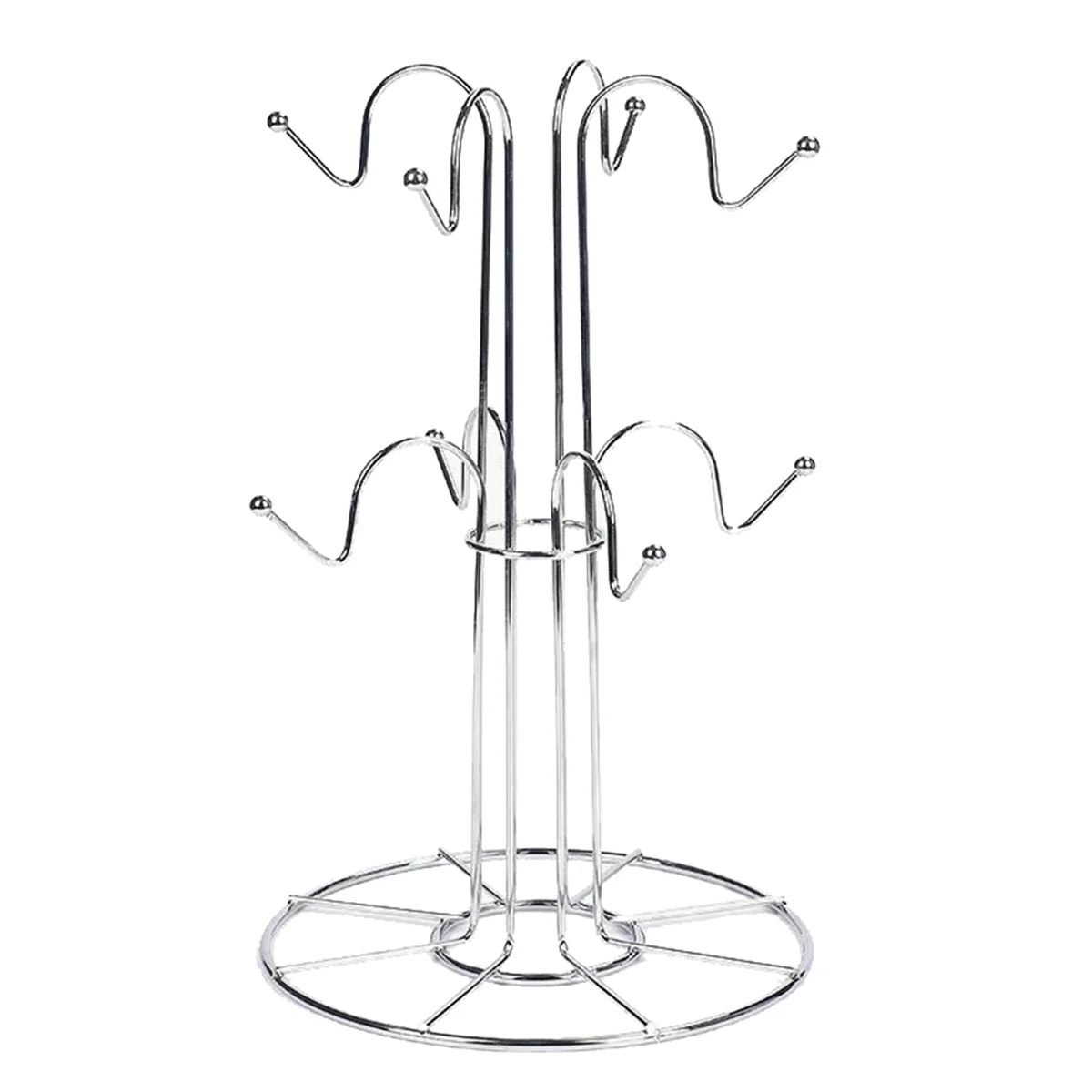 

New Cup Drying Rack with 8 Hooks Drainer Mug Tree Mug Organizer for Home Desktop