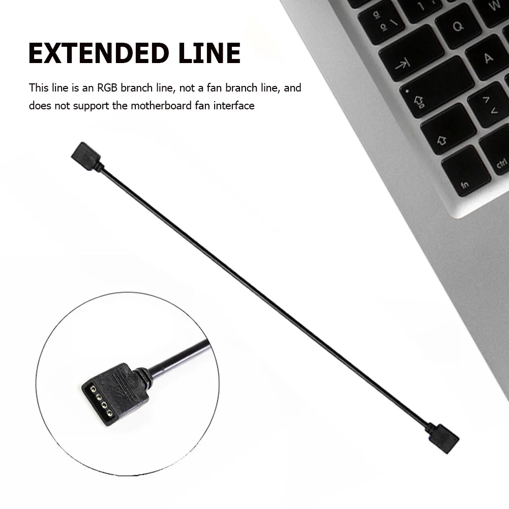 

1 To 1 AURA RGB Extension Adapter Cable LED Light Strip 5V 3Pin/12V 4Pin Extension Adapter Cable Computer Accessories for ASROCK