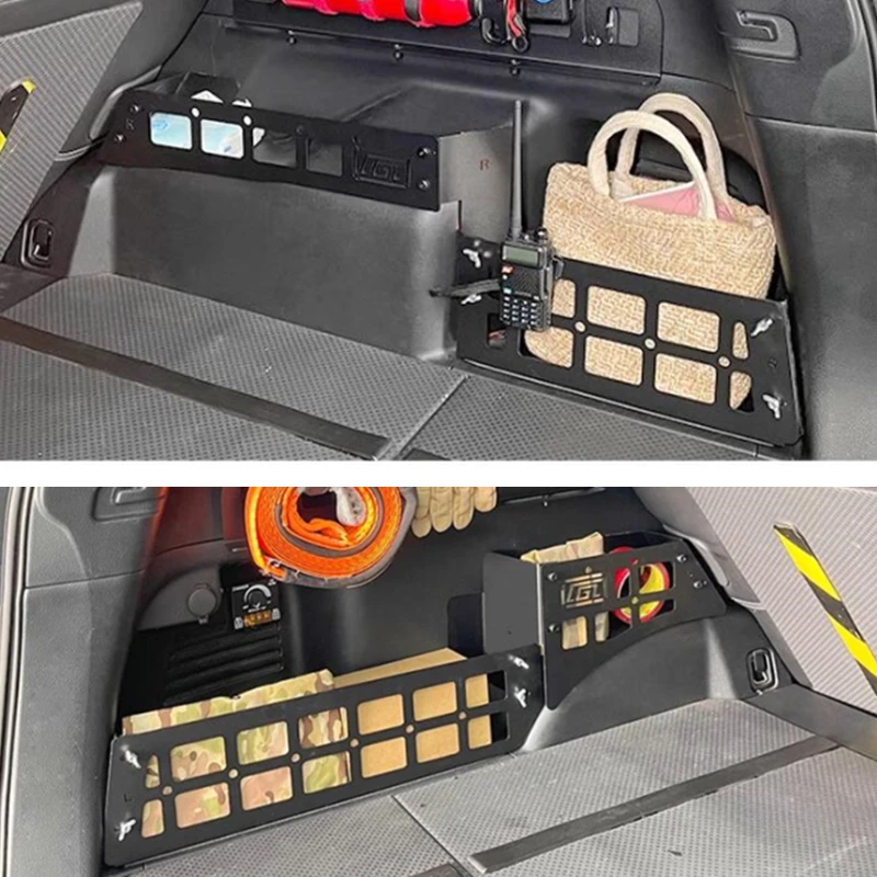 

Fit for Nissan X-Trail T31 2008-2013 Trunk Side Modular Storage Racks Cargo Organizer Frame Left & Right