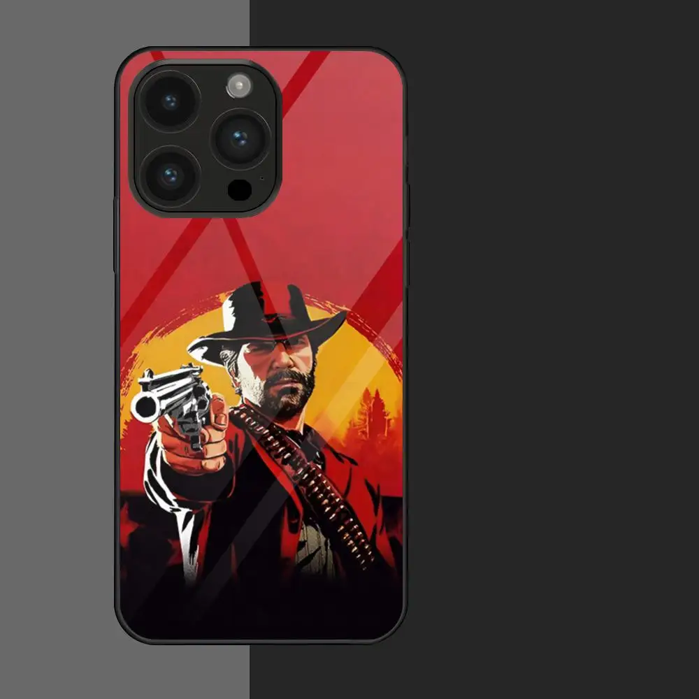 Game For Red Deads Redemption 2 MAISTO Phone Case Glass Phone Case For Iphone 16 15 14 13 11 12 Pro Max Xr X Xs 8 7 Plus