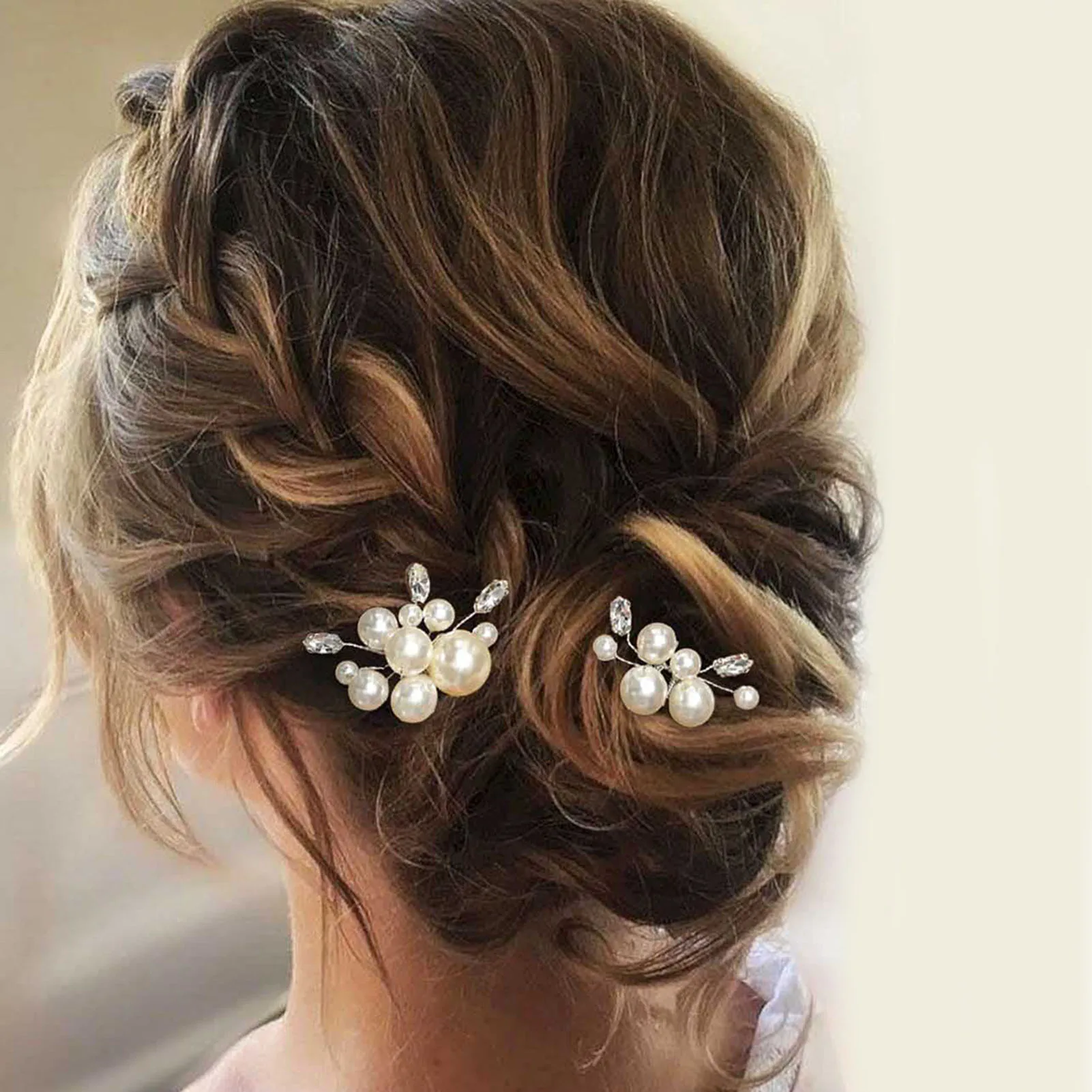 Pearl U Shape Hairpin for Women Stable Grip Wedding Bridal Hair Accessories for Festival Wedding Party Head Decor