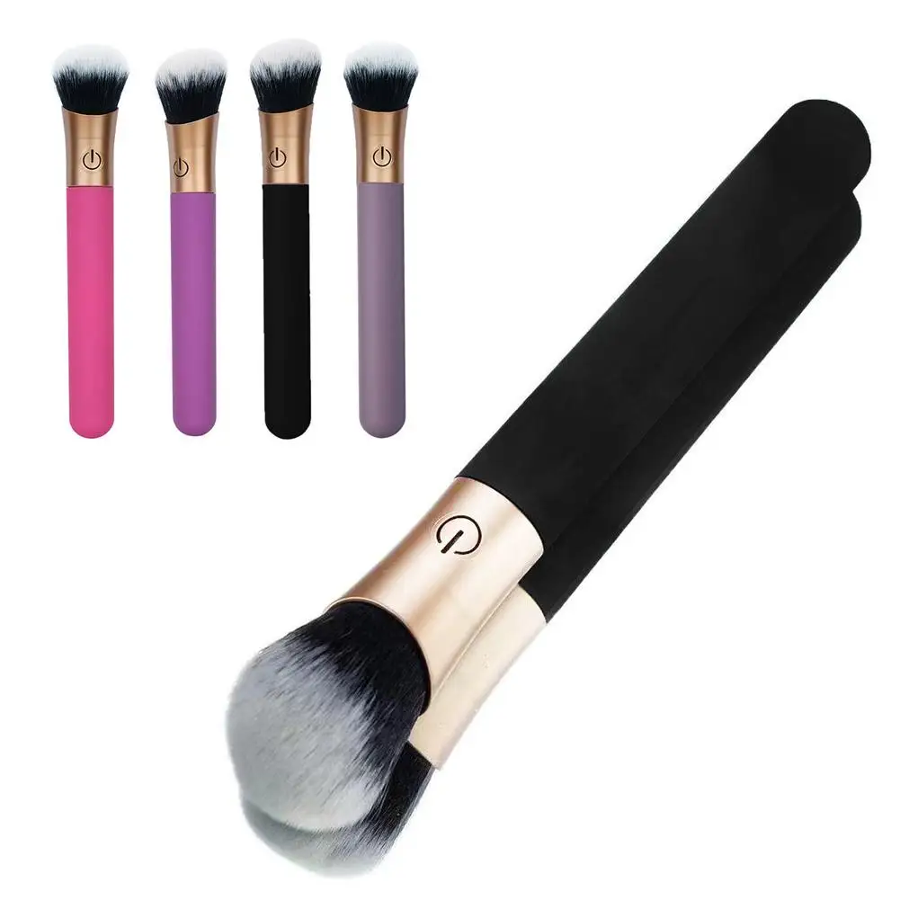 فرشاة مكياج كهربائية قابلة لإعادة الشحن، فرشاة أحمر الخدود متعددة الوظائف، مريحة وناعمة للمنزل والسفر، أداة مكياج الوجه