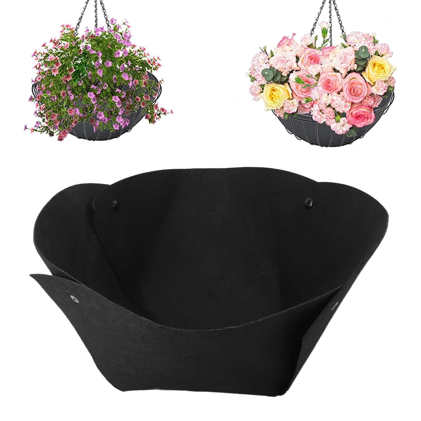 

Planter Liner Breathable Replacement Avoid Bird Nesting Felt Flower Basket Liner For Hanging Basket 14 Inch 16 Inch 3pcs