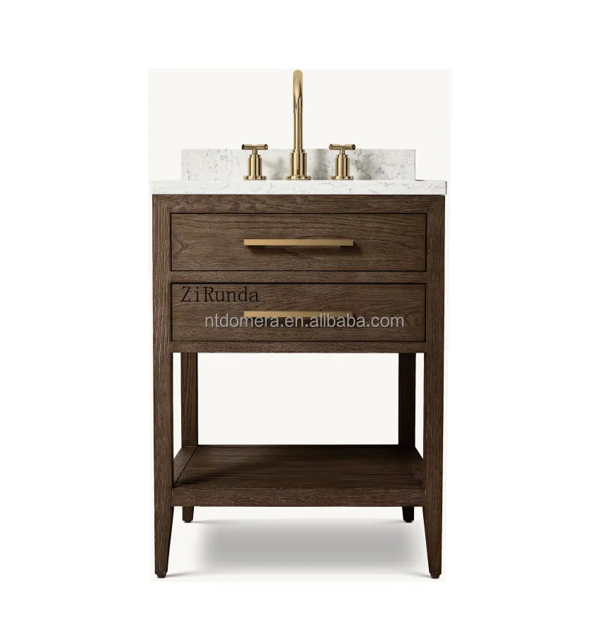 French-style minimalist streamlined solid wood washbasins are suitable for bathrooms