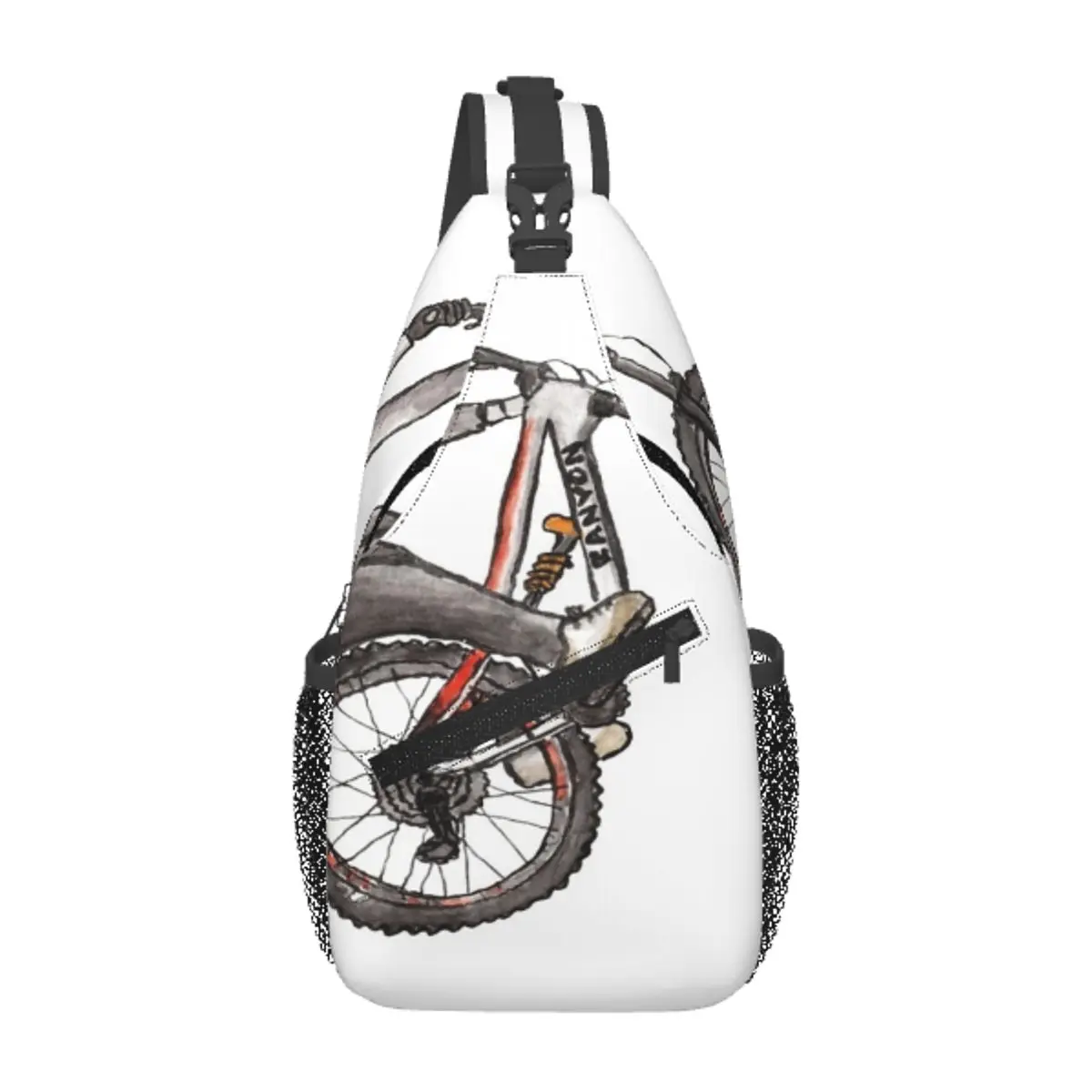 

Fabio Wibmer Backflip Chest Bag Fashionable With Zipper Mesh Bag Out Nice gift Multi-Style