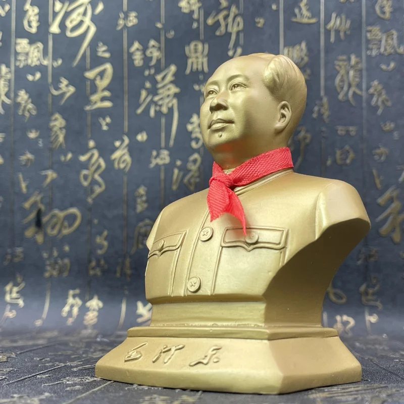 New Handicrafts Safe Journey Chairman Mao Bronze Statue Ornament with Box Bronze Figurine Car Decoration Handicraft Ornament