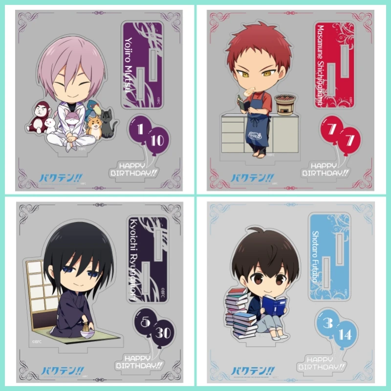 

Anime Bakuman Birthday version Mini Acrylic standing sign Moritaka Mashiro/Akito Takagi Desktop stand gifts 10cm