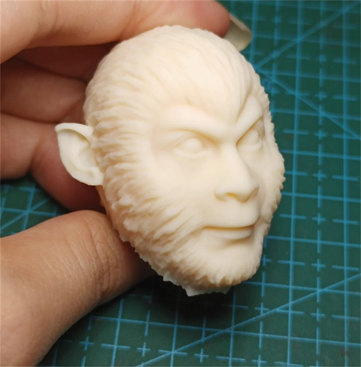 Sun Wu Kong   Ancient Head Carving Sculpt Unpainted Customize    Model 1/6 Scale Action Figure  Soldier Body Toys