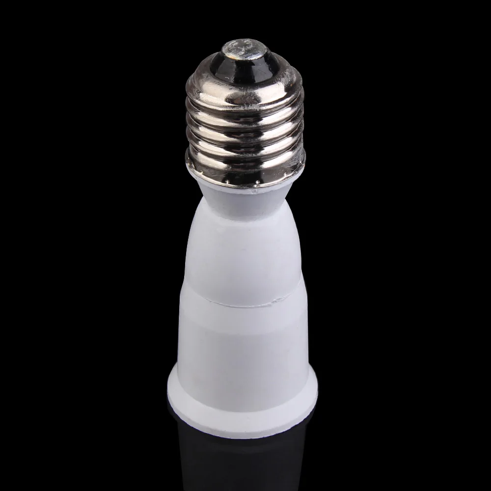 E27 to E27L Adapter Lamp Holder Converter Bulb Base Converting for Lamp Switch Lighting Parts Accessories White