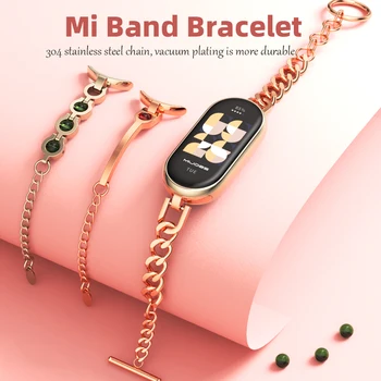 스트랩 Mi Band 9 8 7 6 5 4 3 스마트 팔찌 글로벌 버전 Mi band 8 시계 밴드 Xiaomi Smart Band 9 Correa 용 여성용 팔찌
