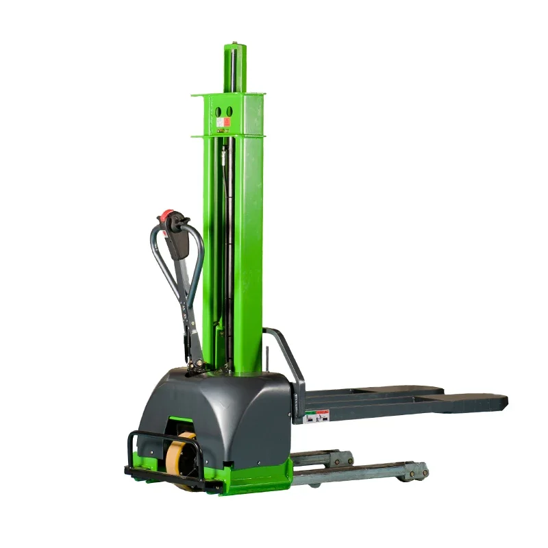 Factory Direct 1 Ton Self-Loading Electric Stacker Portable Electric Forklifts for Sale