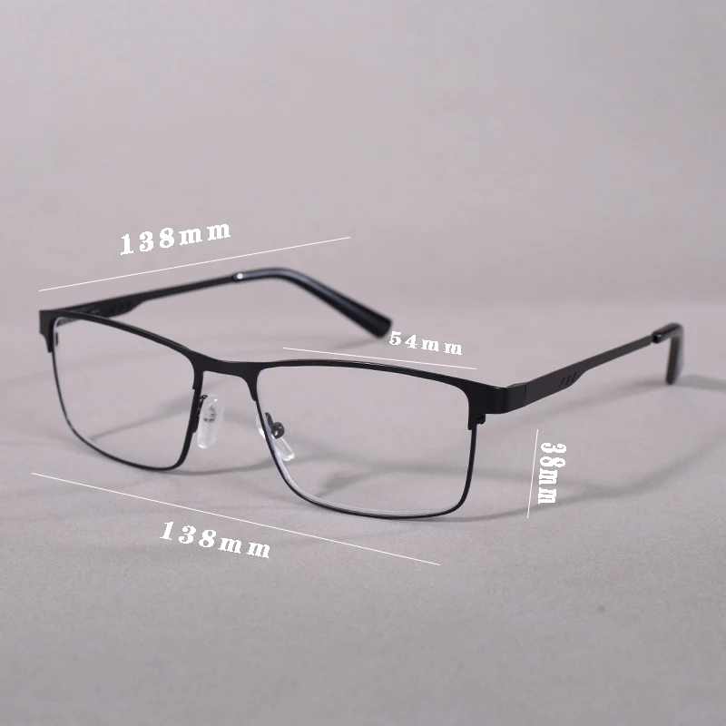 Männer Business Vollformat Design Lesebrille Blau Licht Blockieren Flexible Klassische Retro Presbyopie Brillen Mit Frühling +1 – Detail 1