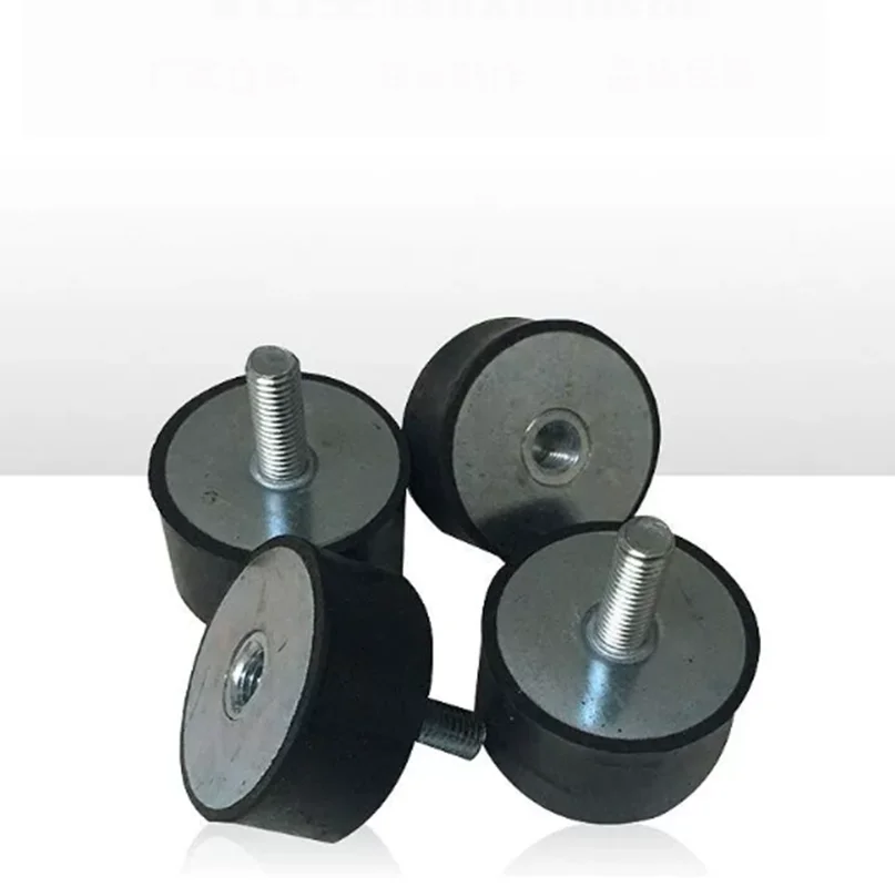 VD Rubber Flat Base Block M3 M4 M5 M6 M8M10 Male-Female Thread Rubber Shock Absorber Anti Vibration Pad Rubber-Metal Silentblock