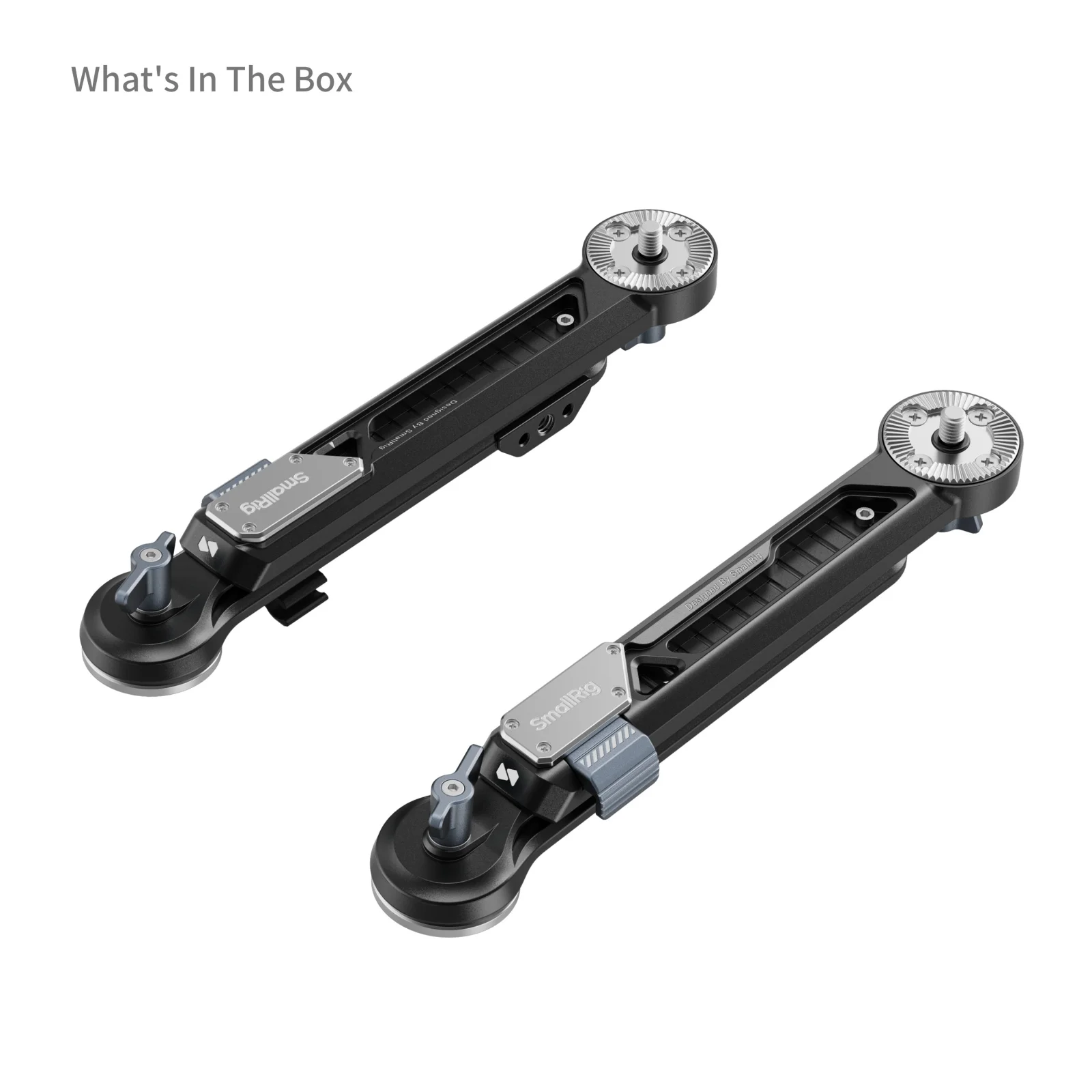 SmallRig Schouder Rig Verlengarm Adapter Onderdeel met ARRI Rozet (2 STUKS) One-Touch Snelle Lengteaanpassing -5206