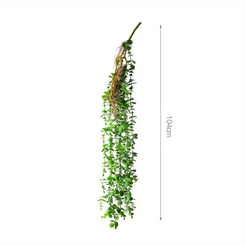 104Cm Nep Eucalyptus Rotan Kunstplanten Wijnstok Plastic Boomtak Muur Opknoping Bladeren Voor Huis Tuin Buiten Bruiloft Decor