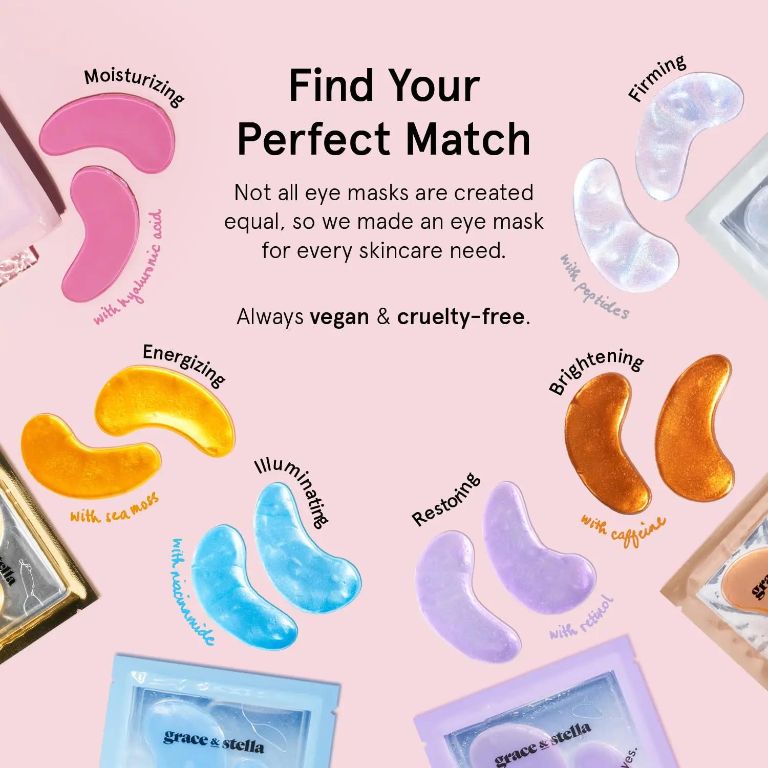 แผ่นมาส์กใต้ตา - ของใช้จำเป็นสำหรับการเดินทาง - ของขวัญวันเกิดสำหรับผู้หญิง - แผ่นเจลบำรุงรอบดวงตาสำหรับรอยคล้ำใต้ตา อาการบวม รอยย่น ใต้ตา