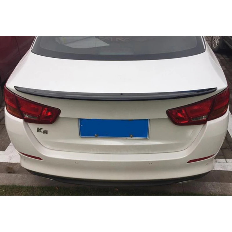 CEYUSOT FÜR AUTO-Kofferraum-Spoiler-Zubehör, altes Kia Optima K5, ABS-Material, Kunststoff, hinterer Lippenflügel, Schwanz, schwarzes Body-Kit 2014–2015