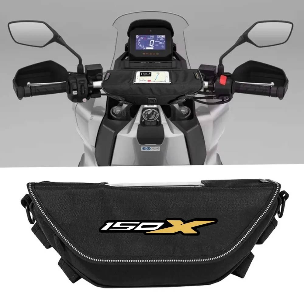 For 150 X 150X 2026 2025 Motorcycle Handlebar Bag Waterproor Storage Travel navigation Bag Tools bag