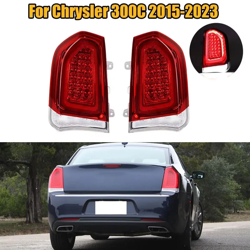 LED Car Tail Light Rear Tail Light Driving Lamp Brake Lamp Turn Signal Light 68196290AC 68400290AA For Chrysler 300 2015-2023