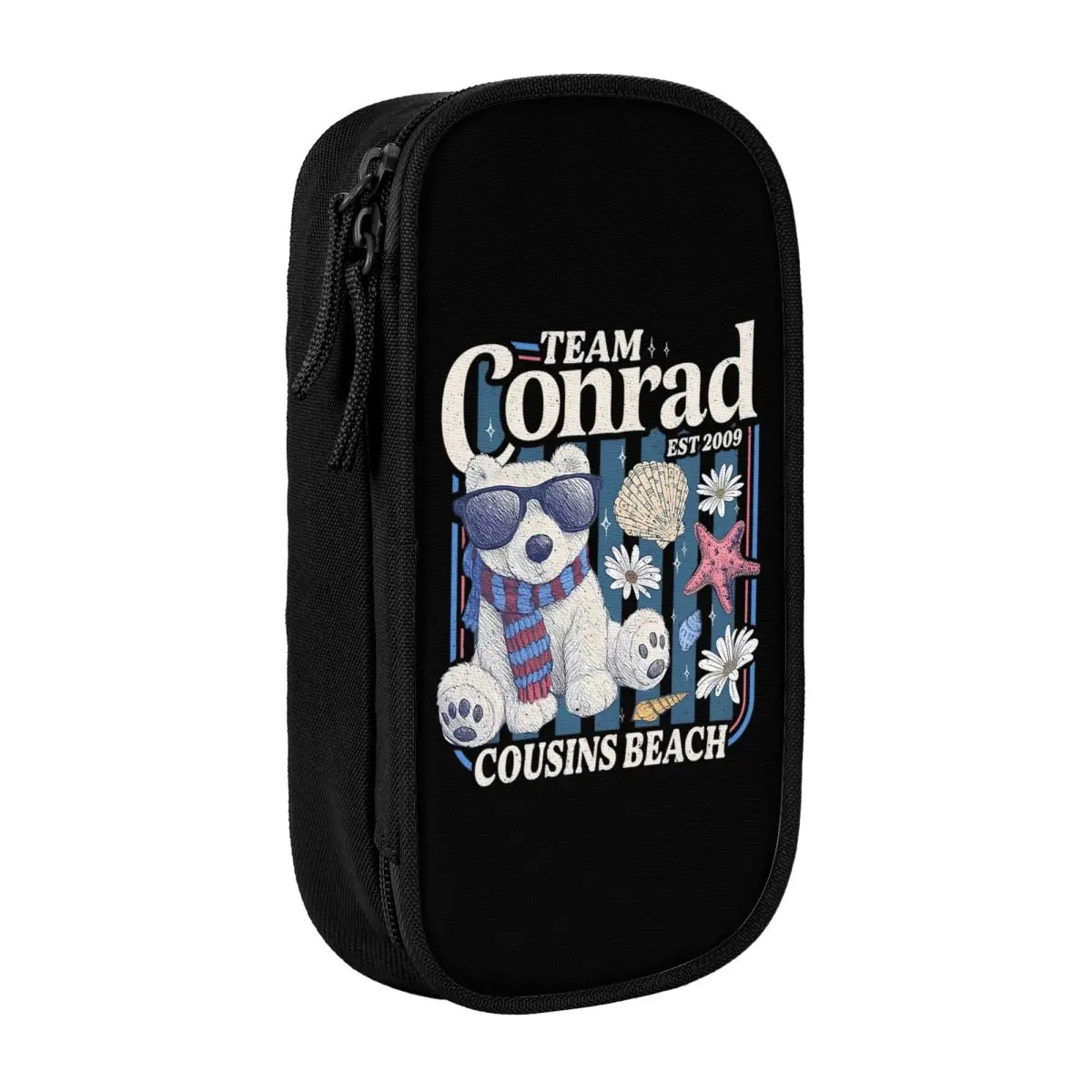 مقلمة Cousin Beach Team Conrad The Summer I تحولت مقلمة جميلة وحامل أقلام ذات سعة كبيرة وحقيبة أدوات مكتبية هدية للطلاب #1