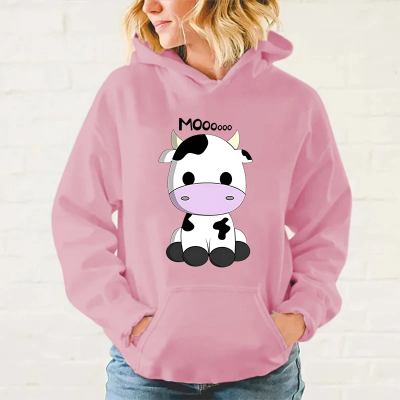 

Fashion Men/Women Hoodie Cute Cows Heifer Moo Print Hoodie Casual Long Sleeve Sweatshirts Autumn And Winter Personality Pullover