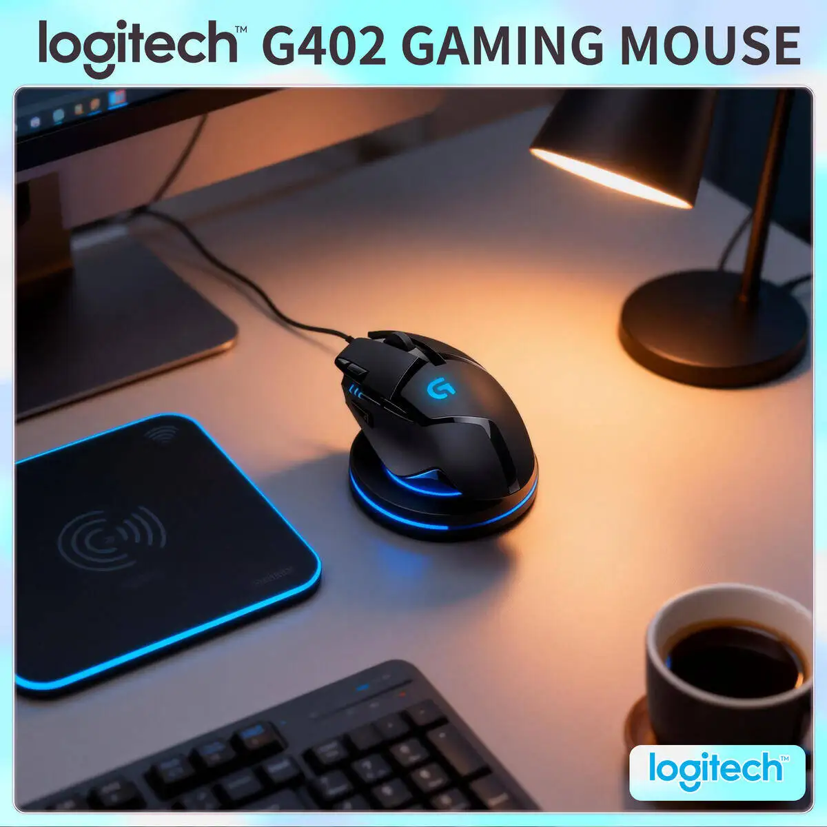 

Проводная игровая мышь Logitech G402 Hyperion Fury, 8 программируемых кнопок, 4000 точек на дюйм, высокоскоростное отслеживание для геймеров