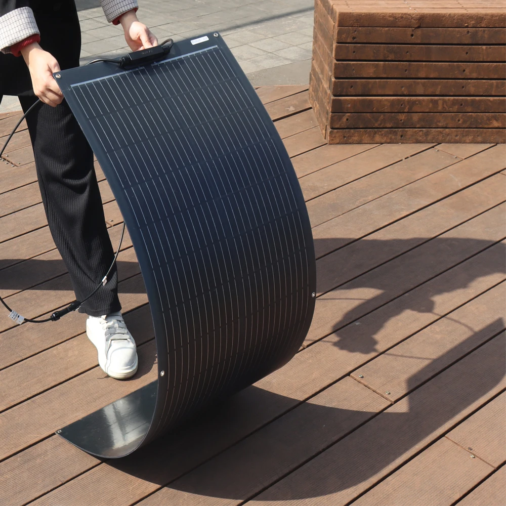 panel solar 12v flexible 240w 200w 120w 100w 50w 12v cargador de batería panel fotovoltaico para camper RV barco casa balcón monocristalino UE almacén DHL envío