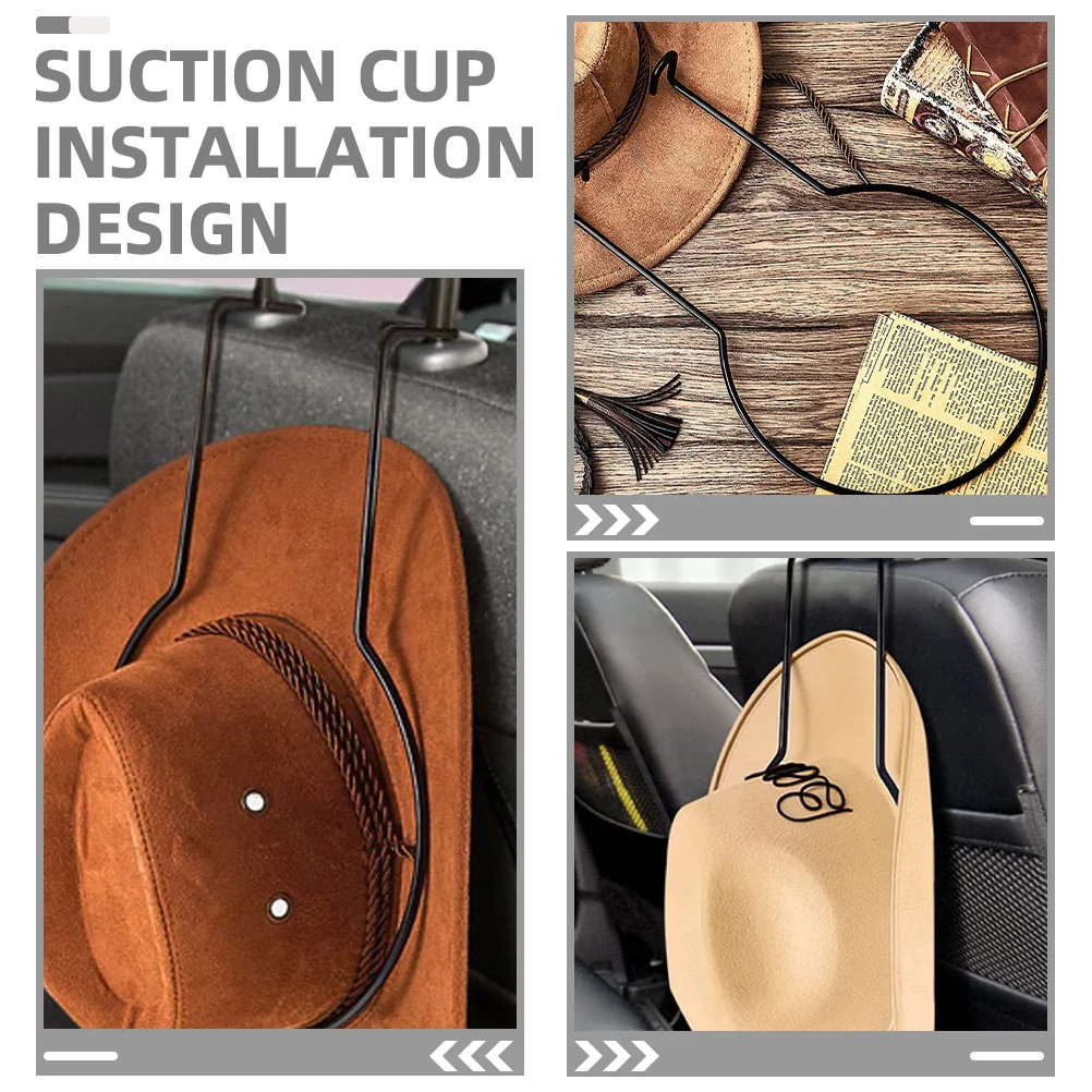 

2Pcs Car Hat Organizer Functional Modern Look Easy to Use on Any Vehicle Seat Hat Holder for Trucks No Tools Needed Secure Fit