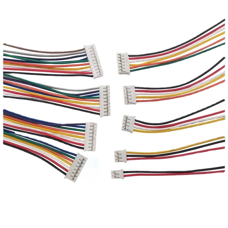 26AWG 20cm PH 2.0mm 50pcs 2/3/4/5/6/7/8/9/10/12-Pin Connector Plug with Wires Cables 200MM