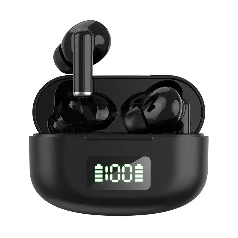 New Wireless Bluetooth Headset Digital Display Headset Touch Control Noise Cancelling Earbuds Ultra Long Life For All Smartphone_voghion.com