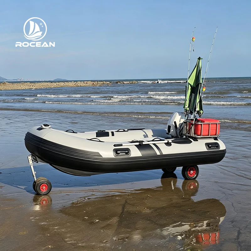 Heavy Duty 3.3M Aluminum RIB Inflatable Boat Rigid Hull Marine Vessel For Coastal Fishing And Rescue Operations