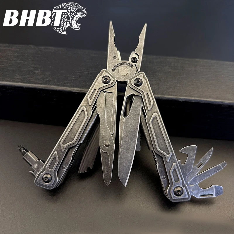 

BHBT 27 in 1 Multitool Pliers Pocket Knife EDC Portable Outdoor Camping Survival Tool Multi-Tool with Screwdriver Bits Set