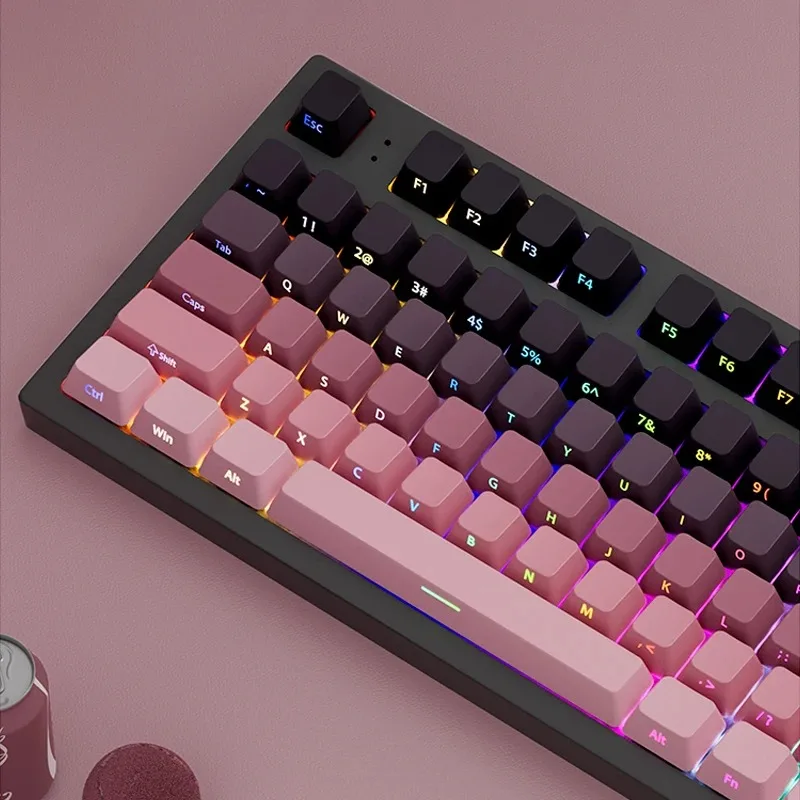 PBT Keycap Set APAYADO Double Shot Side Print Shine Through Backlit Keycaps voor MX Switch Custom mechanisch toetsenbord