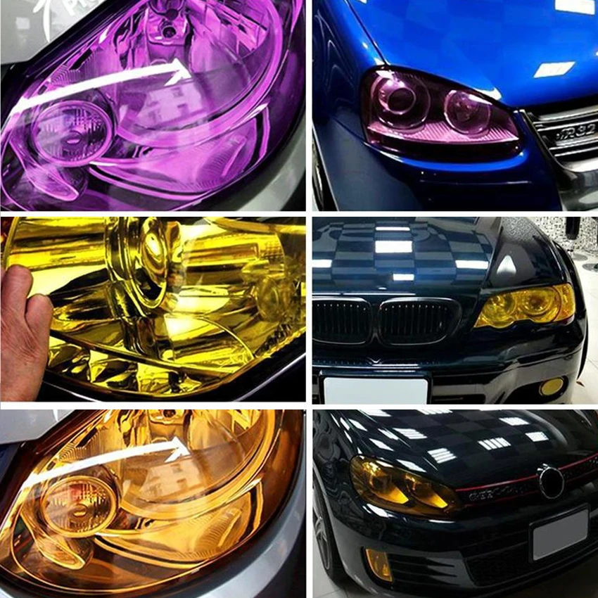 Turn Your Lamps JDM Green - Headlight Tint Film PPF Self Adhesive Vinyl Wrap Custom Sticker view 5