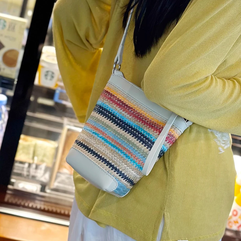 

Ladies Leisure Designer Luxury Crossbody Phone Bag Women's Rainbow Shoulder Bags Female Fashion Retro Small Handbags for Lady