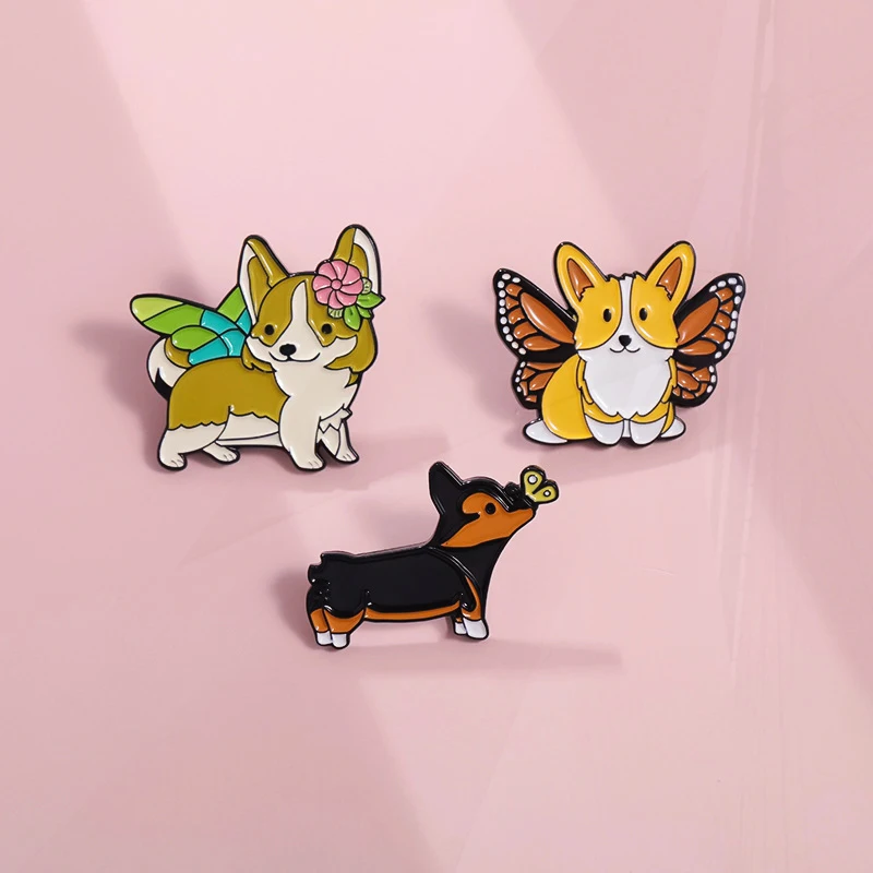 Broche do punk do emblema do metal, Pin animal bonito, Asas de abelha de sapo triste, Cão, Gato, Pinguim, Pato, Coelho, Tartaruga, Rato, Palhaço, Cowboy, Sapo, Jóias