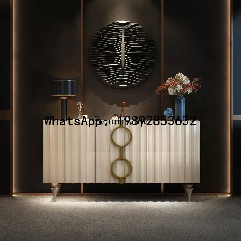 Mobile da ingresso di lusso QQ 1LLight, armadietto decorativo per soggiorno in villa di fascia alta