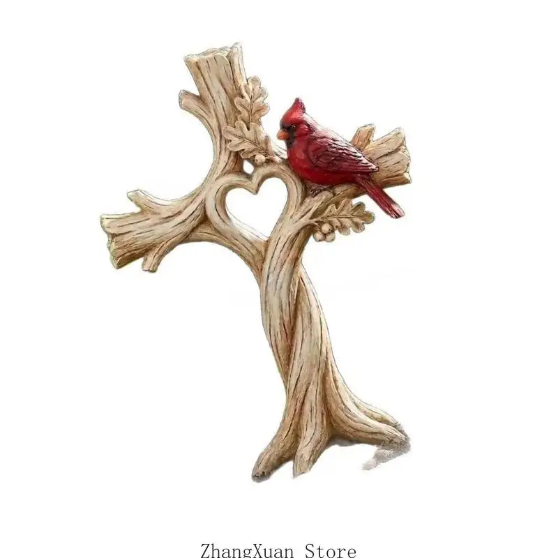 Baum-Wandakzent mit roten Federdetails und integriertem hinteren Schlitz 3XUF – Detail 8