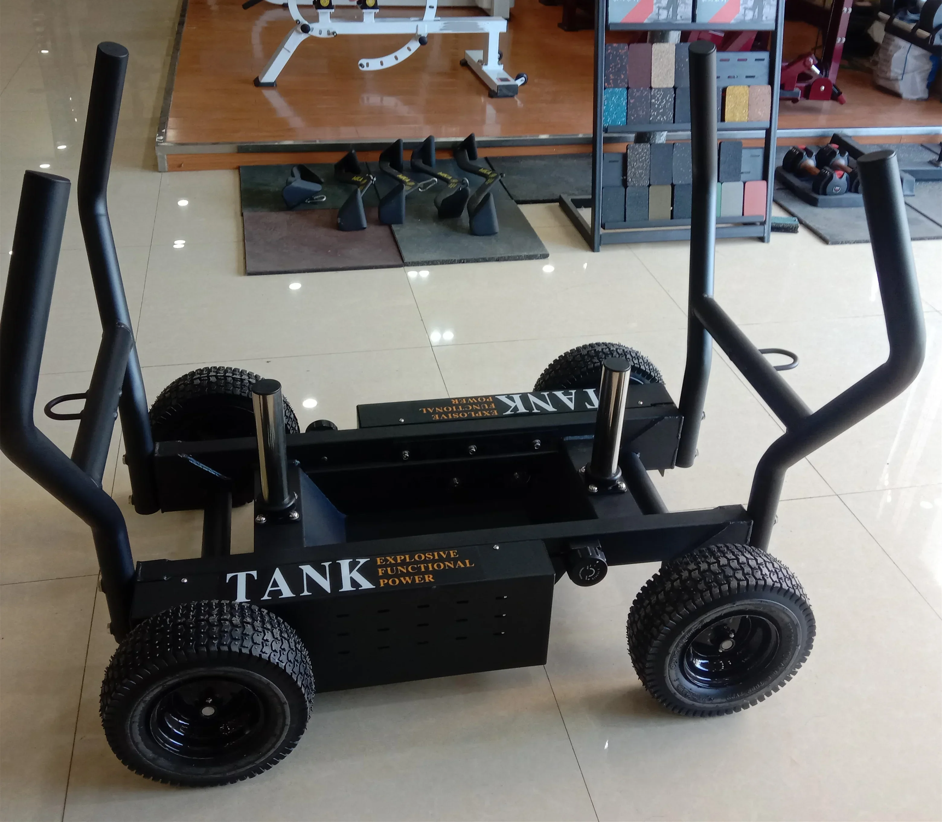 

Factory Newest Torque Gym Equipment Tank Push Sled With Dual Magnetic Resistance