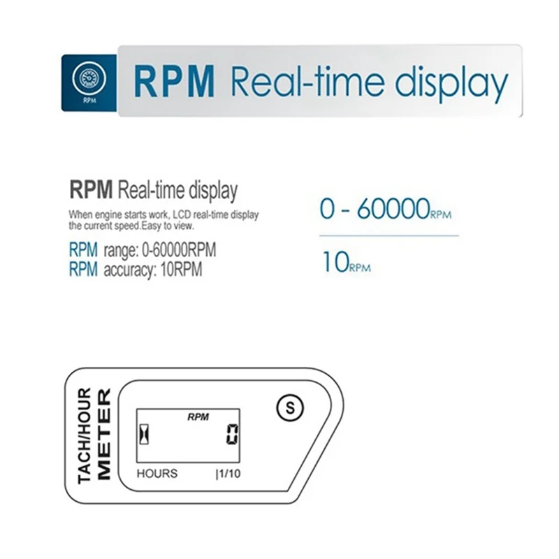متفوقة دراجة نارية سرعة ساعة متر حثي LCD الرقمية التراكمية ساعة متر للدراجات النارية ATV جزازة شاحنة قارب