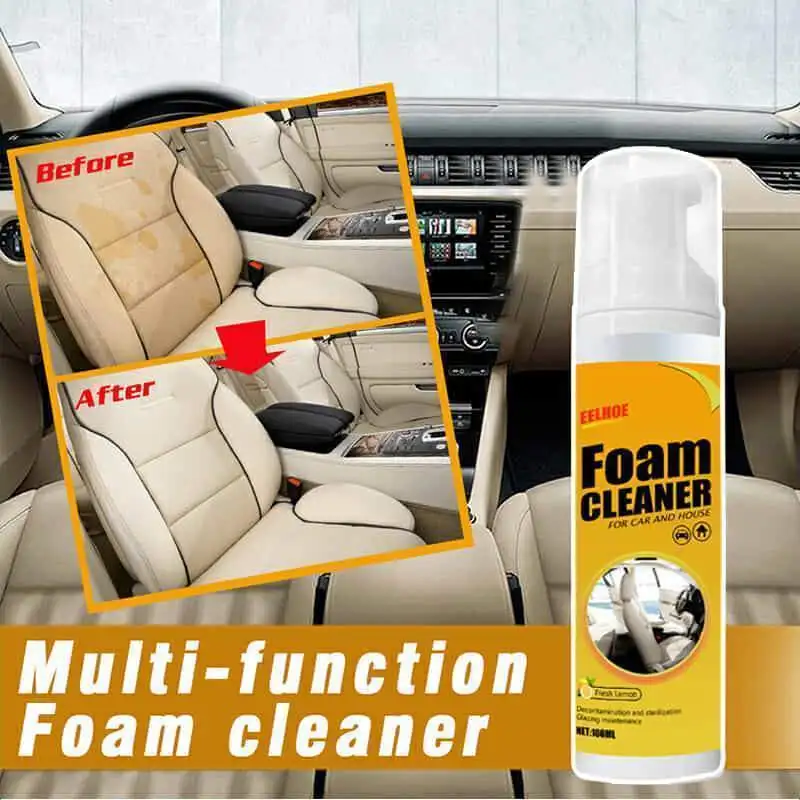 Espray limpiador de espuma de 100ml, herramienta multiusos, antienvejecimiento, limpieza del Interior del coche, hogar, cuero