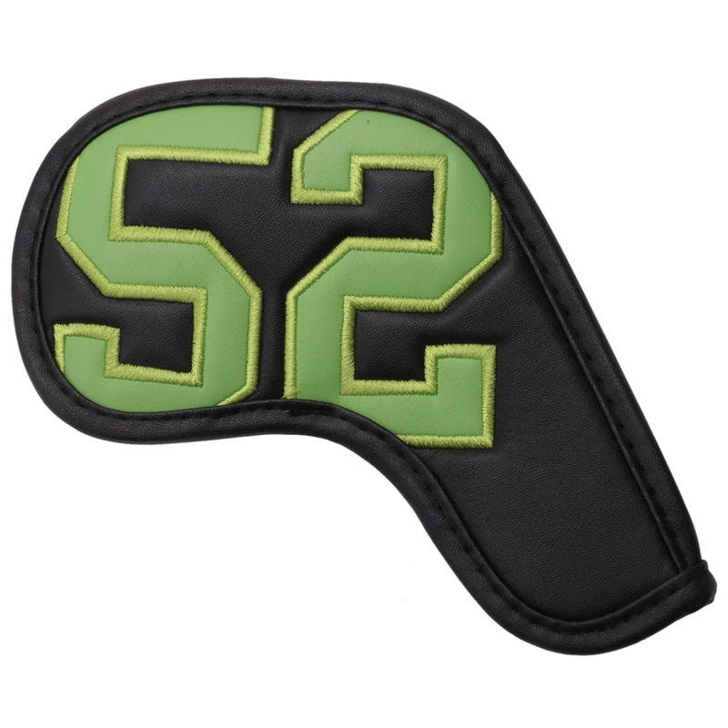 Golf Iron Club Head Cover Protector Simple Sand Wedge Golf Club Iron Headcover Number Printed 48-60 Degree