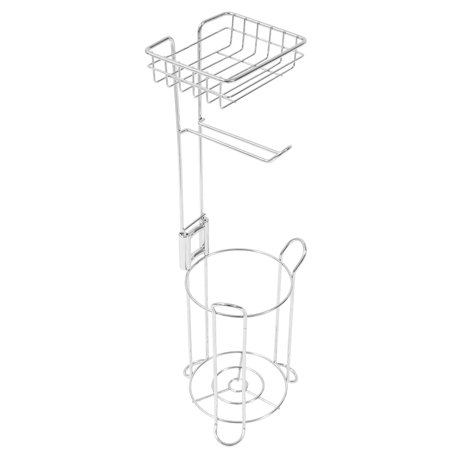 

Набор из 1 шт. металлической подставки для салфеток/бумаги в рулонах, современный минималистичный дизайн, функциональный подарок для кухни и ванной комнаты, органайзер для салфеток