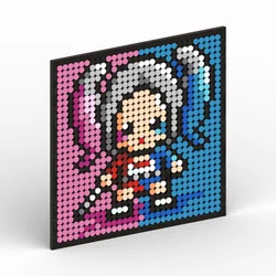 Harley Quinn Joker Batman Superman JISU Mosaic Puzzle Blocks Brick Pixel Art Decoration DIY Toy Kid Christmas Birthday Gifts