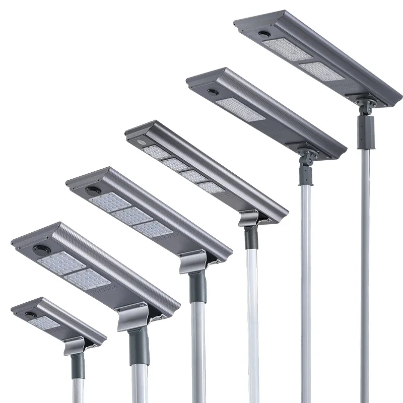 2026 IP65 Outdoor Waterproof Aluminum 20W 40W 60W 80W 100W 200W Integrated All In One Led Solar Street Lights