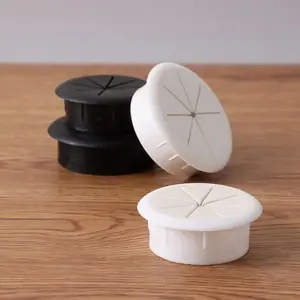 Cubo de cable Cubo de cable Organizador de alambre de escritorio para muebles de oficina Pasando ocho cubierta de caja de roscado de pétalos 10 Mejor cubierta de orificio de la mesa de ventas 70 mm - №1