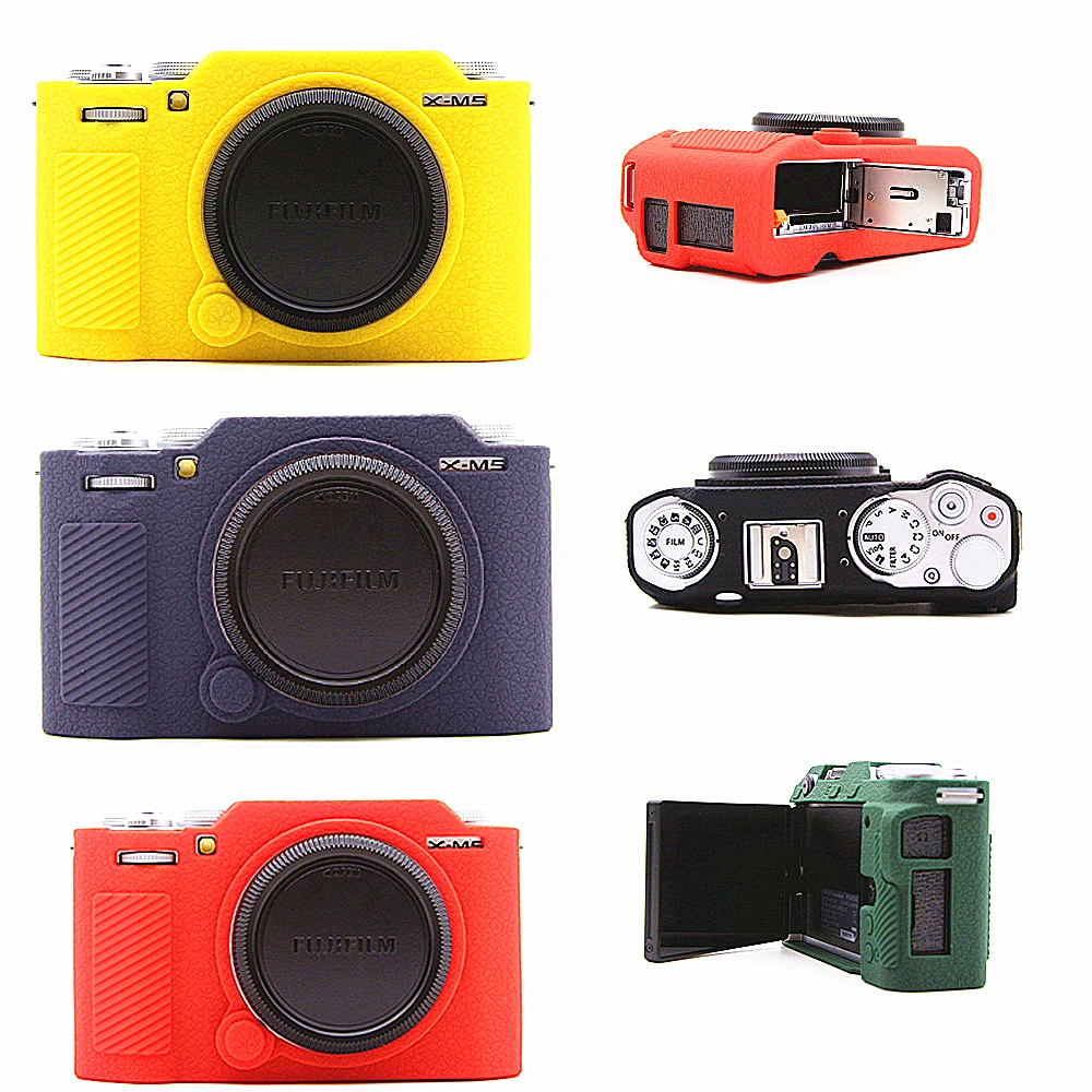 X-M5 Silikonhülle, Karosserieabdeckung, weiche Schutzrahmen-Haut für Fujifilm XM5 spiegellose Kamera
