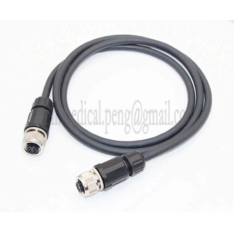 M12 2 3 4 5 6 8 12 17A 4D 5B Type Pins Plastic Waterproof Move Male Female Plug Connector Welded Flexibility Shielding Cable