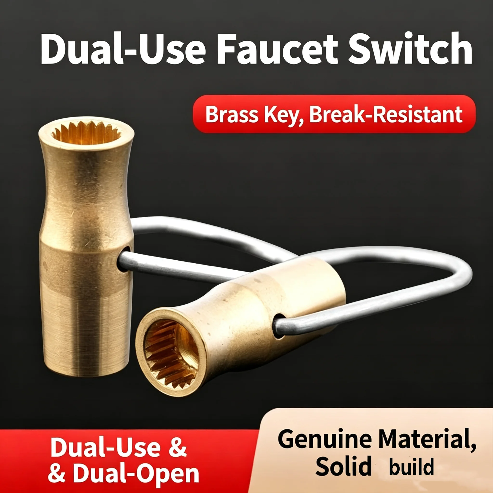 Plumbing Hole Faucet Key Radiator Water Valve Tap Spline Valve Core Square Socket Special Lock Wrench Iron For Air Valve Plumbin