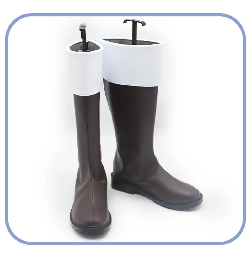 Hetalia Axis Powers Allemagne Ludwig Cosplay Costume Chaussures Anime Carnaval Fête Halloween Bottes Faux Cuir Bottes